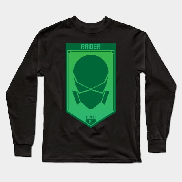 Raider Area 51 Long Sleeve T-Shirt by Insanity_Saint